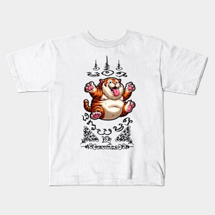 Thai Tattoo Parody "Sak Yant Tiger" Kids T-Shirt